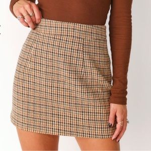 Kittenish Mini Plaid Skirt
